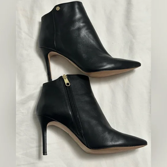 Louise et Cie Black Heeled Ankle Boots - Picture 1 of 15